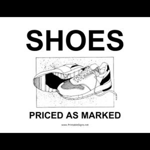 SHOE SALE.  FINAL PRICE DROP